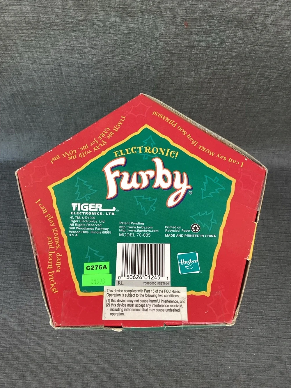 Vintage 1999 Santa Furby Special Limited Edition Christmas Tiger Electronics